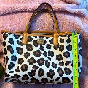 Tory Burch Leopard Print Small Tote